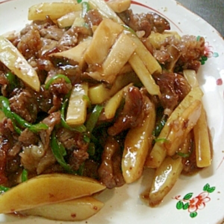 牛肉 じゃがいも ピーマンの中華炒め レシピ 作り方 By Dama Espresso 楽天レシピ